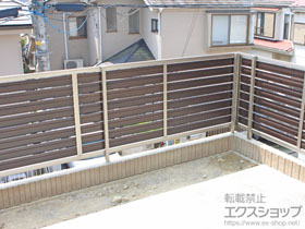 のフェンス・柵 セレビューフェンスRP3型 フリーポールタイプ 施工例