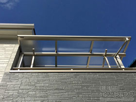 のバルコニー・ベランダ屋根 ヴェクターテラス F型 屋根タイプ 単体 積雪〜20cm対応 施工例