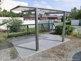 のサイクルポート・駐輪場 フーゴFミニ (フラットスタイル) 積雪〜20cm対応 施工例