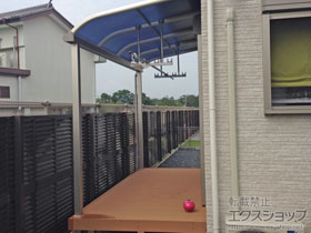 のテラス屋根 ヴェクターテラス R型 テラスタイプ 単体 積雪〜20cm対応 施工例