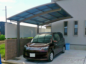 のカーポート ネスカR (ラウンドスタイル) 積雪〜20cm対応 施工例