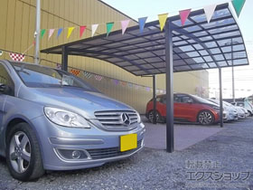 のカーポート ネスカR (ラウンドスタイル) ワイド 積雪〜20cm対応 施工例