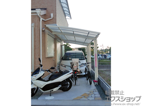 のカーポート ネスカR (ラウンドスタイル) 延長 積雪〜20cm対応 施工例