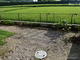 のフェンス・柵 ハイグリッドフェンスUF8型 フリーポールタイプ 施工例