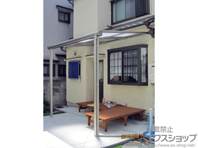 のテラス屋根 ヴェクターテラス F型 テラスタイプ 単体 積雪〜20cm対応 施工例