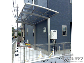 のサイクルポート・駐輪場 ネスカRミニ (ラウンドスタイル) 積雪〜20cm対応 施工例