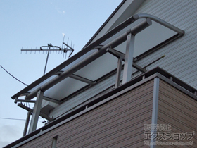 のバルコニー・ベランダ屋根 ヴェクターテラス R型 屋根タイプ 単体 積雪〜20cm対応 施工例