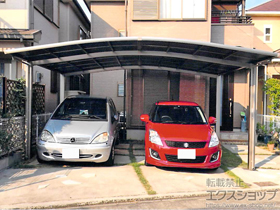 のカーポート ネスカR (ラウンドスタイル) ワイド 積雪〜20cm対応 施工例