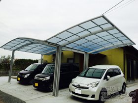 のカーポート ネスカR (ラウンドスタイル) 積雪〜20cm対応 施工例