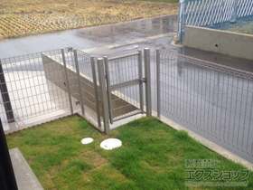 の門扉 ハイグリッド門扉N8型 片開き　柱使用 施工例