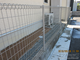 のフェンス・柵 メッシュフェンス M0 固定柱仕様 施工例