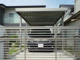 のカーポート テリオスポートIII 1500 奥行延長 角柱6本仕様 積雪〜50cm対応 施工例