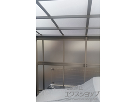 のカーポート レイナポートグラン 延長　積雪〜20cm対応＋着脱式サポート ＋サイドパネル 施工例