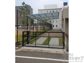 のカーポート フーゴF (フラットスタイル) 積雪〜20cm対応＋着脱式サポート 施工例