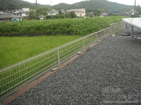 のフェンス・柵 メッシュフェンス G10-R m 施工例