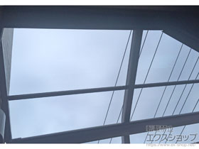 のバルコニー・ベランダ屋根 プレシオステラス R型 屋根タイプ 単体 積雪〜20cm対応 施工例