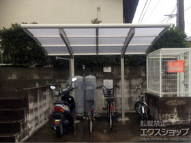 のサイクルポート・駐輪場 プレシオスポート ミニ 積雪〜20cm対応 施工例