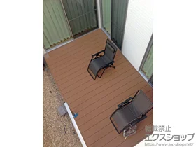 YKKAPのウッドデッキ リウッドデッキ 200＋シンプルモダンデッキフェンス1型＜笠木のみタイプ＞ 施工例