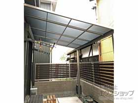 のテラス屋根 ライザーテラスII F型 テラスタイプ 単体 積雪〜20cm対応 施工例