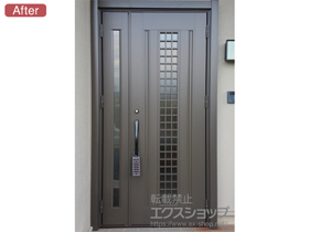 の玄関ドア リシェントII アルミ仕様 親子仕様(ランマ無)R C20型 施工例