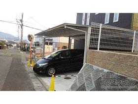 のカーポート アーキデュオ ワイド 3台用  積雪〜20cm対応 施工例