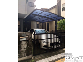 のカーポート プレシオスポート 積雪〜20cm対応＋着脱式補助柱 標準・ハイルーフ兼用 2本入り×1セット 施工例