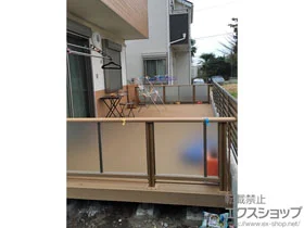 LIXIL ���N�V��(�g�X�e��)�̃E�b�h�f�b�L ���X�g�X�e�[�W ���[�܂�{�f�b�L�t�F���X�{�Ɨ��X�e�b�v �{�H��