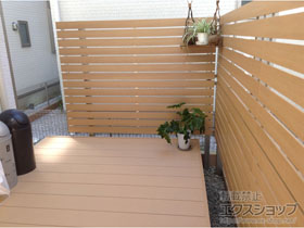 のフェンス・柵 ルシアスフェンスH02型 自由柱施工＜2段支柱＞ 施工例