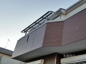 のバルコニー・ベランダ屋根 プレシオステラス Ｒ型 屋根タイプ 単体 積雪〜20cm対応 施工例
