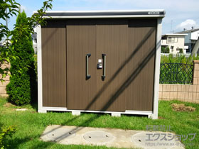 の物置・屋外倉庫 エルモ 一般型(LMD-2515 DW) 施工例