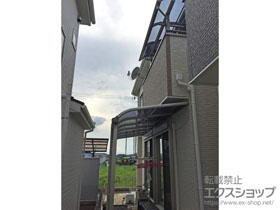 のバルコニー・ベランダ屋根 プレシオステラス R型 屋根タイプ 単体 積雪〜20cm対応 施工例