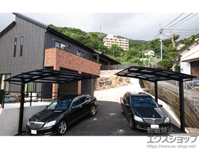 のカーポート プレシオスポート 積雪〜20cm対応＋屋根ふき材補強部品(1セット)＋着脱式補助柱 標準・ハイルーフ兼用 2本入 施工例