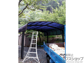 のカーポート プレシオスポート アルファ M合掌 積雪〜20cm対応 施工例