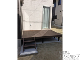 の三重県のウッドデッキ リウッドデッキ 200＋ リウッドステップ5型 Sタイプ(2段) 施工例