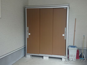 の物置・屋外倉庫 エスモ 一般型（ESD-1605AGL　WB） 施工例