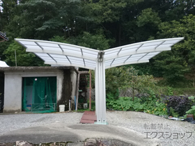 のカーポート プレシオスポート Y合掌 積雪〜20cm対応 施工例