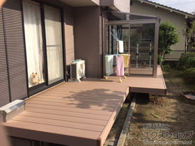 のウッドデッキ 樹ら楽ステージ 施工例