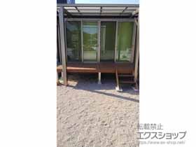 のウッドデッキ マージウッドデッキ＋ステップ Sタイプ（2段） 施工例