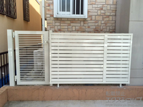 のカーポート プレスタフェンス7Y型 フリーポールタイプ 施工例