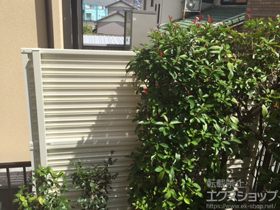 のフェンス・柵 レスティナフェンス5型 自由柱施工＜2段支柱＞ 施工例