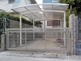 LIXIL リクシル(TOEX)のカーゲート オーバードアS1型 手動式 施工例