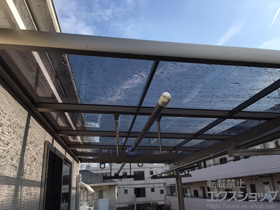 のバルコニー・ベランダ屋根 パワーアルファ F型 屋根タイプ 単体 積雪〜30cm対応 施工例