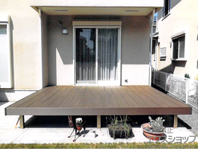 のウッドデッキ レストステージ 幕板納まり 施工例