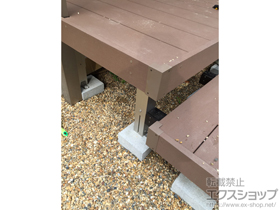 のウッドデッキ リウッドデッキ 200＋段床 1段(正面タイプ) 施工例