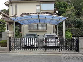 のカーポート ネスカR (ラウンドスタイル) ワイド 積雪〜20cm対応 施工例