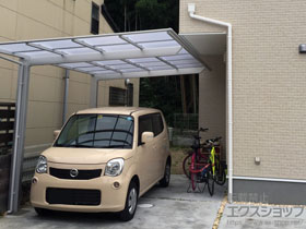 のカーポート ネスカF (フラットスタイル) 積雪〜20cm対応 施工例