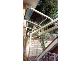 のテラス屋根 ライザーテラスII R型 テラスタイプ 単体 積雪〜20cm対応 施工例