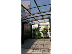 のカーポート プレシオスポート 積雪〜20cm対応＋着脱式補助柱 標準・ハイルーフ兼用 2本入り×1セット 施工例