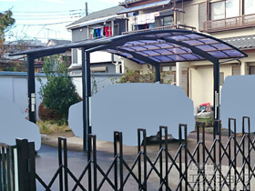 のカーポート プレシオスポート ワイド 積雪〜20cm対応 施工例