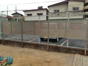 LIXIL ���N�V��(TOEX)�̃t�F���X�E��E�� �v���X�^�t�F���X 7Y�^ ���ډB�� �A���~���i���g�p �{�H��